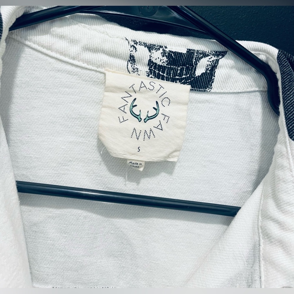 Fantastic Fawn Skull denim Jacket/Shirt… - Picture 5 of 11